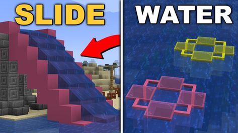 Minecraft Build Hack Minecraft Things, Minecraft World, Water Slide, Cool Things, The 10, Minecraft, Water, 10 Things, Quick Saves