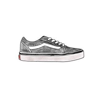 Van Drawing, Vans Skate Shoes, Sneakers Drawing, Sneakers Sketch, Tenis Vans, Shoes Illustration, Shoes Drawing, Shoe Design Sketches, Art Drawings Sketches Pencil