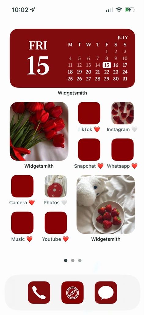 Red Widget Aesthetic Soft, Ios 16 Red Widgets, Red And White Ios 16, Red And White Widget Aesthetic, Red And White Long Widget, Red Soft Aesthetic Wallpaper, Red Ios Homescreen Ideas, Ios 16 Wallpaper Red And White, White And Red Lockscreen