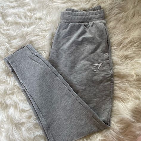 Gymshark Womens Gray Joggers Nwot Brand New From Gymshark Online Gymshark Sweatpants, Gray Joggers, Bday Wishlist, Xmas Wishlist, Gym Shark, Junior Year, Grey Sweatpants, Grey Joggers, Fancy Dresses