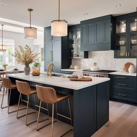 You Will Fall in Love With These 28 Blue Kitchens