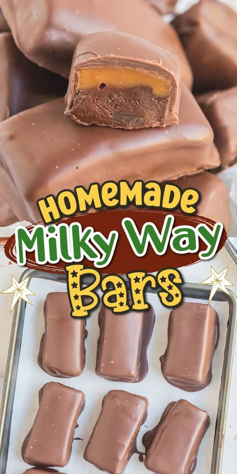 Homemade Take 5 Candy Bars, Fastbreak Candy Bar Recipe, Homemade Kitkat Bars, Diy Nougat Recipe, Milky Way Bars Recipe, Chocolate Nougat Recipe, Homemade Milky Way Bars, Copycat Candy Bars, Homemade Chocolate Candy Bars