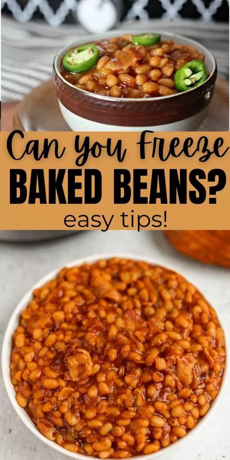 Can you Freeze Baked Beans - Eating on a Dime Leftover Baked Beans, Canned Baked Beans, Freezing Leftovers, Eating On A Dime, Baked Bean Recipes, Baked Beans, Summer Lovin, Bean Recipes, Freeze Drying