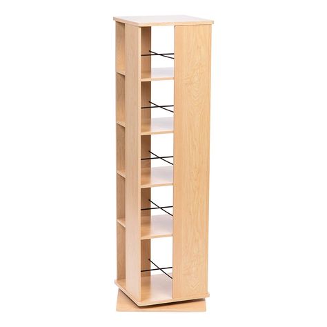 AmazonSmile: IRIS USA, Inc. RBS-5S 5 Tier Revolving Bookshelf, Light Brown: Kitchen & Dining Bookshelf Light, Rotating Bookshelf, Bookshelf Lighting, Revolving Bookcase, Shelf Board, 5 Shelf Bookcase, Bookshelf Styling, Media Storage, Furniture Styles