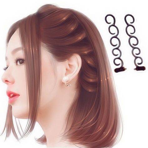 Color Random Fashion French Trendy Styling Accessories Braiding Tool Hair Braider Hook Weave Hair Braid Diy, Short Quick Weave, Hair Twisters, Elegance Hair, Bride Hair Clips, Hair Braiding Tool, Braid Tool, Hair Braider, Plaits Hairstyles