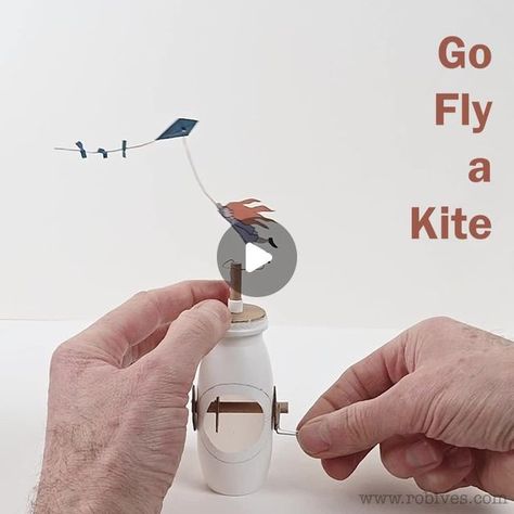 745 likes, 29 comments - robivescom a December 28, 2020: "Go Fly a Kite. Junk automata made from paper, wire and a yogurt drink container. #automata #junkAutomata #character #mechanism #maker #ma..." Yogurt Drink, Fly A Kite, Go Fly A Kite, Steam Education, Yogurt Drinks, Drink Containers, Yogurt, Drinks