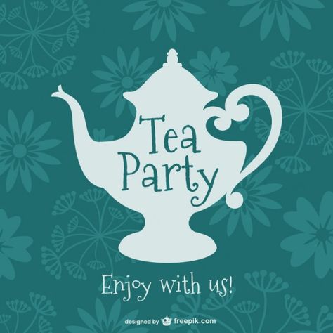 More than a million free vectors, PSD, photos and free icons. Exclusive freebies and all graphic resources that you need for your projects Tea Logo, Party Logo, Teapot Design, Tea Party Invitations, Vintage Tea Party, Vector Portrait, Tea Pots Vintage, Loose Tea, Free Vector Graphics