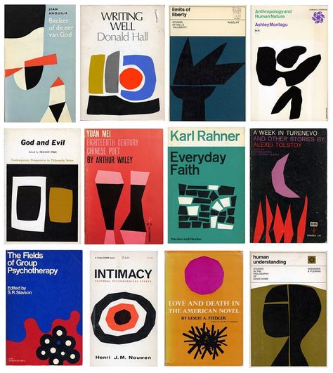 Julian Montague on Instagram: “I was trying to put together a new grid of covers today, but I ran out of time, so here is a grid of soft shape abstraction covers I posted…” Sound Logo, Book Cover Design Inspiration, Vintage Book Cover, Shape Books, Illustration Typography, Abstract Illustration, Book Posters, Typography Logo, Book Cover Design