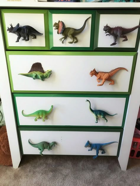 dinosaur dresser transformation Dinosaur Toddler Room, Boys Dinosaur Bedroom, Dinosaur Boys Room, Dinosaur Kids Room, Dinosaur Room Decor, Dinosaur Bedroom, Dinosaur Room, Toddler Boys Room, Dinosaur Nursery