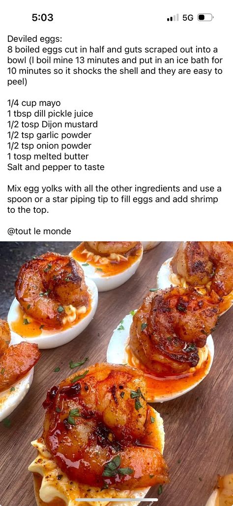 Seafood Boil Deviled Eggs, Cajun Hard Boiled Eggs, Gumbo Recipe Easy, Boiled Egg Recipes, Spicy Eggs, Food Vibes, Gumbo Recipe, Food Seafood, Eggs Recipe