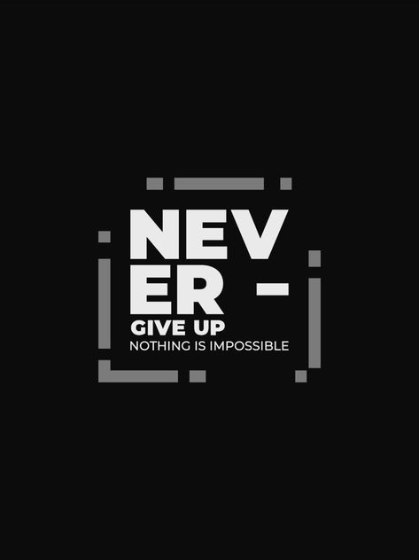 Never give up typography t-shirt design Up Typography, T Shirt Text Design, Minimal Shirt Design, Typography Tshirt Design, Typography Shirt Design, Motivational Typography, Design Quotes Inspiration, T-shirt Print Design, Typography T Shirt Design