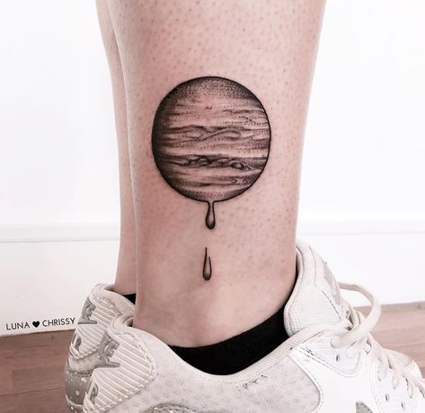 Drops Of Jupiter Tattoo, Jupiter Tattoo, Planetary Symbols, Drops Of Jupiter, Planet Tattoos, God Tattoos, Meaningful Design, Medusa Tattoo, Zodiac Tattoo