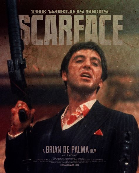 Scarface Polaroid Poster, Scarface Poster, Film Posters Art, Aesthetic Posters, Polaroid Poster, Al Pacino, Film Posters, Poster Art, Poster Prints