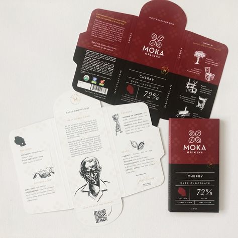 Gourmet Chocolate Packaging, Dark Chocolate Packaging Design, Bar Chocolate Packaging, Tattoo Packaging Design, Chocolate Bar Graphic Design, Chocolate Bar Packaging Ideas, Chocolate Bars Design, Dark Chocolate Packaging, Dark Packaging Design