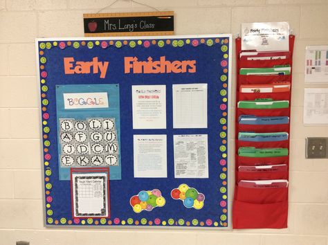 Check out my early finishers bulletin board! Early Finisher Organization, Board Game Themes, Fast Finishers, Game Themes, Early Finishers, Classroom Organization, Art Teacher, 4th Grade, Second Grade