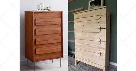 Tarva Dresser Hack, Ikea Loft, Tarva Dresser, Ikea Loft Bed, Ikea Dresser Hack, West Elm Inspired, Ikea Tarva Dresser, Dresser Hack, Ikea Rast Hack