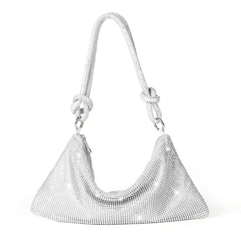 Silver clutch purse