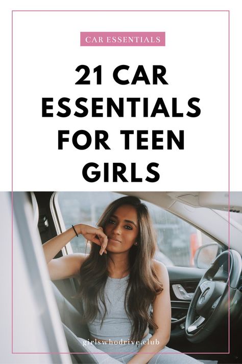 teen girl sitting in her car Car Essentials List, First Car Essentials, Must Haves For Teens, Car Essentials For Women, Amazon Car Must Haves, License Picture, 16 Birthday Gifts, Antiseptic Wipes, Smart Car Accessories