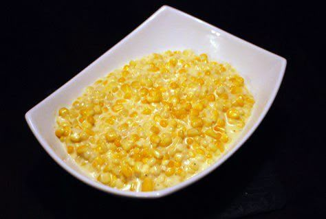 Babe’s Creamed Corn Ingredients: 1 lb corn kernels, roughly 6-8 fresh cobs 2 tbs sugar 1 tbs all-purpose flour 1 cup heavy cream 1/2 cold water 2 tbs bacon grease or shortening 1 tbs butter salt and... Creamed Corn Recipes, Corn Recipe, Creamed Corn, Corn Recipes, Xmas Food, Thanksgiving Menu, Vegetable Sides, Veggie Sides, Yummy Foods