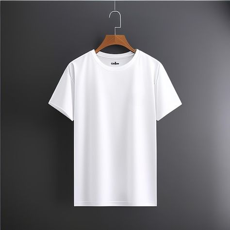 Photo plain white mockup blank shirt | Premium Photo #Freepik #photo #tshirt #shirt #polo-design #apparel T Shirt Design White, White Plain T Shirt, T Shirt Mockup Free Psd, Tshirt Polos, Tshirt Mockup Free, Plain White Tshirt, T Shirt Poster, White T Shirt Mockup, White Tshirt Outfit