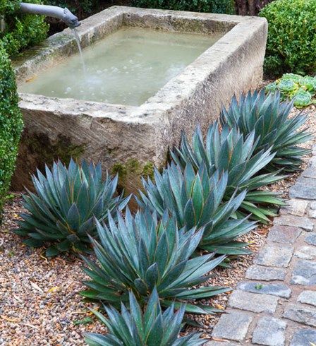 Water Trough, Antique Fountain Scott Shrader West Hollywood, CA Garden Troughs, Taman Air, Seaside Garden, Fountains Backyard, Modern Garden Design, Outdoor Fountain, Landscape Designs, Water Features In The Garden, Garden Fountain