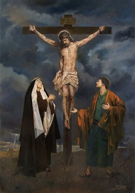 Jesus Crucified Pictures, Jesus Passion, Jesus Crucified, Catholic Artwork, Way Of The Cross, Crucifixion Of Jesus, Religious Pictures, Jesus Christ Art, Catholic Images