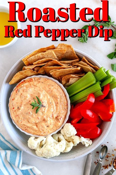 Red Pepper Feta Dip, Roasted Red Pepper Dip, Red Pepper Dip, Pepper Dip, Awesome Appetizers, Vegetable Appetizers, Stuffed Pepper Dip, Low Cholesterol Recipes, Slow Cooker Meatballs