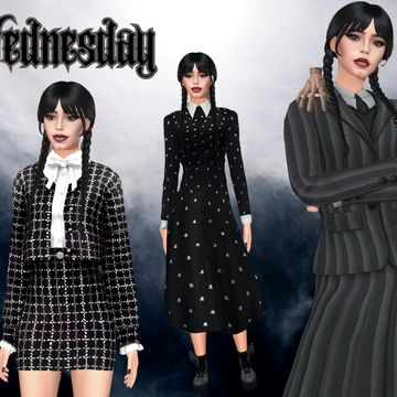 Sims 4 Cc Wensday, Wednesday Addams Sims 4, Sims 4 Wednesday Addams Cc, Sims 4 Addams Family Cc, Sims 4 Cc Morticia Addams, Sims 4 Cc Wednesday Addams Hair, Sims 4 Cc Wednesday Addams Dress, Sims 4 Morticia Dress, Wednesday Addams Dress