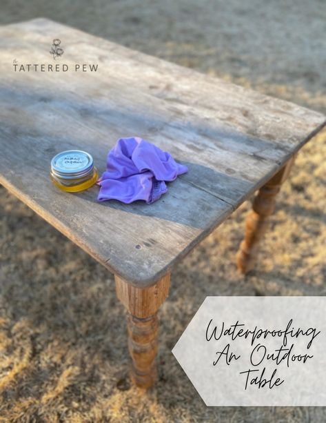 Wooden Outdoor Table, Outdoor Wood Table, Outdoor Farm Table, Porch Table, Diy Outdoor Table, Outdoor Table Tops, Stained Table, Kitchen Table Wood, How To Waterproof Wood