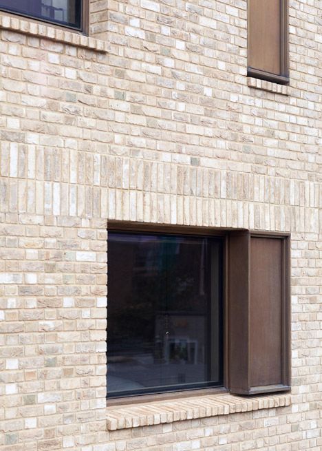 Beautiful brick work. Old Church Street by TDO.                                                                                                                                                                                 More Brick Bonds, Brick Cladding, Brick Detail, Brick Exterior House, Brick Architecture, London House, Brick Facade, Town House, Brick Design