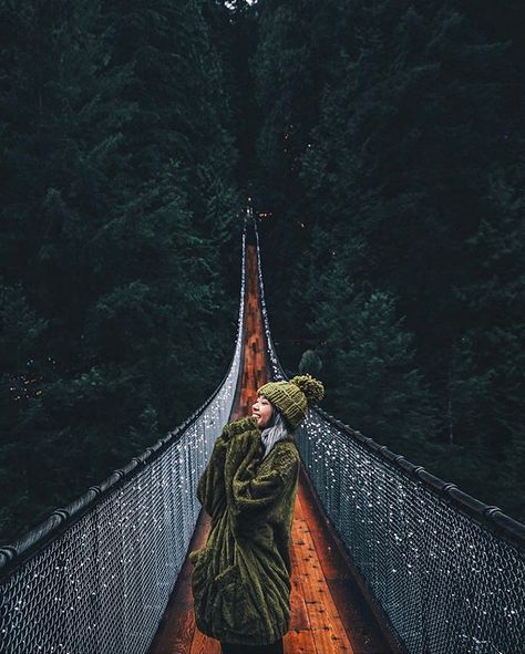 Lights Photoshoot, Hanging Bridge, Tara Milk Tea, Winter Aesthetics, Vancouver Travel, Outdoorsy Style, The Bucket List, Winter Mood, Adventure Inspiration