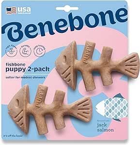 Benebone Puppy Fishbone Dog Chew Toys, Softer for Modest Chewers, Made in USA Fitness Toys, Real Fish, Puppy Chew Toys, Human Touch, Puppy Chewing, Dog Chew, Dog Chew Toys, Fish Bone, Chew Toy