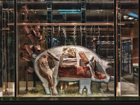 Steakhouse Design, Butcher Restaurant, Meat Store, Australian Fauna, Meat Shop, Meat Markets, Butcher Shop, Farm Shop, Retail Design