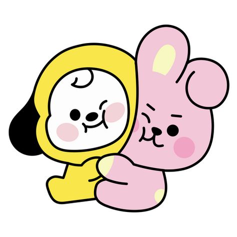 Bt21 Kookie Cute, Hug Stickers, Bullet Journal Cover Ideas, Bts Bt21, Pop Stickers, Cute Doodles Drawings, Cute Dragons, Marker Drawing, Cute Easy Drawings