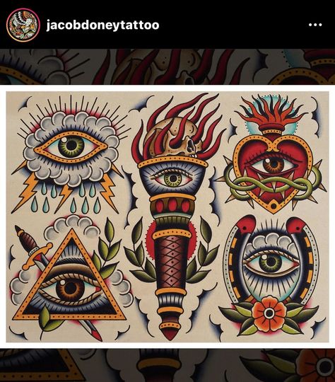 Neo Trad Eye Tattoo, All Seeing Eye Tattoo Traditional, Neo Traditional Tattoo Men, Old School Eye Tattoo, Traditional Eyeball Tattoo, American Traditional Eye Tattoo, Eye Traditional Tattoo, Traditional Eye Tattoo, Traditional Tattoo Eye