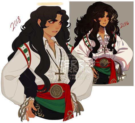 Traditional Mexican Clothing, Black Anime Characters, Traditional Clothing, Fantasy Clothing, Character Portraits, Cute Characters, Creature Art, Cartoon Art Styles, Fantasy Character Design