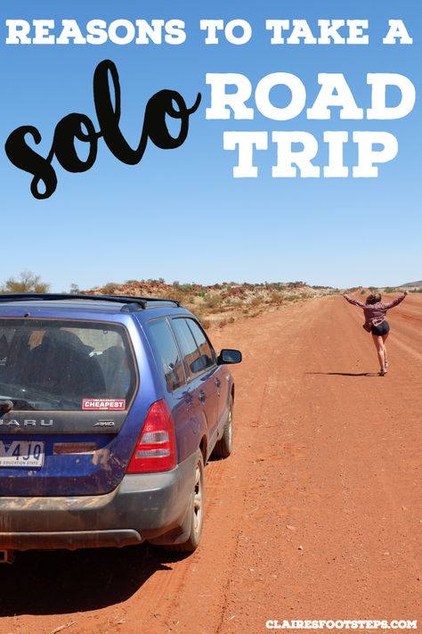 There are plenty of reasons to take a solo road trip, from the liberation you feel to the independence it will give you. But if you are about to do a road trip alone, you'll be wanting some solo road trip tips - and this is where this post comes in! Click through for advice on taking a solo road trip in Australia, the USA, Europe or anywhere else in the world. Solo Road Trip, Tips For Traveling Alone, Solo Travel Destinations, Cross Country Road Trip, Road Trip Packing, Solo Travel Tips, Road Trip Destinations, Us Road Trip, American Road Trip