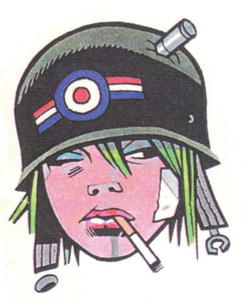 Tank Girl Comic, Jamie Hewlett Art, Jamie Hewlett, Gorillaz Art, Tank Girl, Gorillaz, Sketchbook Art Inspiration, Drawing Tutorials, Funky Art