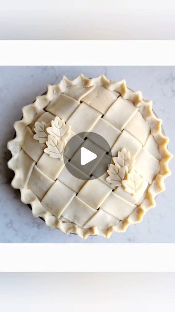 Tina Zaccardi Bakes on Instagram: "Lattice Top Tip!!  There is nothing more classic than a Lattice Top Pie Crust!  It looks difficult, but it doesn't have to be.  How many times have you tried to weave the crust right on top of your pie filling and made a terrible mess?   Think blueberry pie filling!😳🤪  TIPS FOR SUCCESS  ⭐️ Roll your dough out about 1/8" thick and slice into strips whatever width and length you need to accommodate the size of your pie and the lattice design you are making.  Place the strips on a parchment lined baking sheet and place them in the fridge or the freezer until you can easily handle them.  You don't want them to be frozen solid.  ⭐️ On a piece of parchment paper, draw a circle a bit larger than the size of the top of your pie.  This will act as a guide. Turn Fancy Pie Crust Designs Easy, Thanksgiving Pie Crust Designs Easy, How To Make A Lattice Pie Top, Lattice Pie Crust How To, Pie Lattice Designs, Fall Pie Crust Designs, Pie Designs, Lattice Pie Crust Designs, Thanksgiving Pie Crust