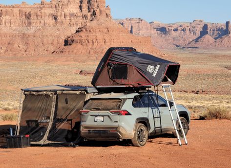 RAV4 Overland Guide - ToyotaRAV.com Overlanding 4runner, Rav4 Overland, Traveling Van, Rav4 Camping, Toyota Rav4 Offroad, Rav4 Offroad, Overland Camping, Student Car, Off Road Camping