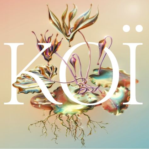 KOI - a conceptual beauty brand 💄⁠ ⁠ KOI, a visionary beauty brand, is a captivating fusion of classic sophistication and futuristic artistry. ⁠ These intricate, ethereal flowers symbolize KOI's commitment to pushing the boundaries of beauty, transcending conventional notions, and embracing a future where beauty knows no bounds.  ⁠ Test out ALT MariaClara > ⁠ 🔗 alt-tf.com⁠ Ethereal Packaging, Ethereal Branding, Beauty Brand, Brand Packaging, Koi, Photoshop, Branding, Flowers, Pattern