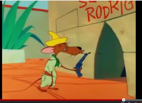 Slowpoke Rodriguez!! Slow Poke Rodriguez, Slowpoke Rodriguez, Tank Tattoo, Speedy Gonzales, Cowboy Tattoos, Best Cartoons Ever, Purple Bedding, Hilarious Stuff, Thats All Folks