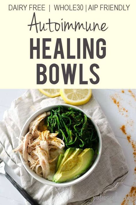 Healing Bowls, Aip Diet Recipes, Autoimmune Paleo Diet, Autoimmune Recipes, Autoimmune Paleo Recipes, Aip Paleo Recipes, Healthy Avocado, Aip Diet, Dark Leafy Greens