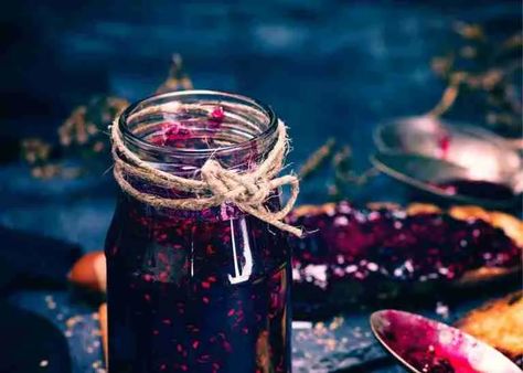 The Outdoor Apothecary Black Raspberry Jam Recipe, Black Raspberry Recipes, Black Raspberry Jam, Raspberry Jam Recipe, Strawberry Rhubarb Jam, Marmalade Recipe, Cauliflower Gratin, Canning Jam, Rhubarb Jam