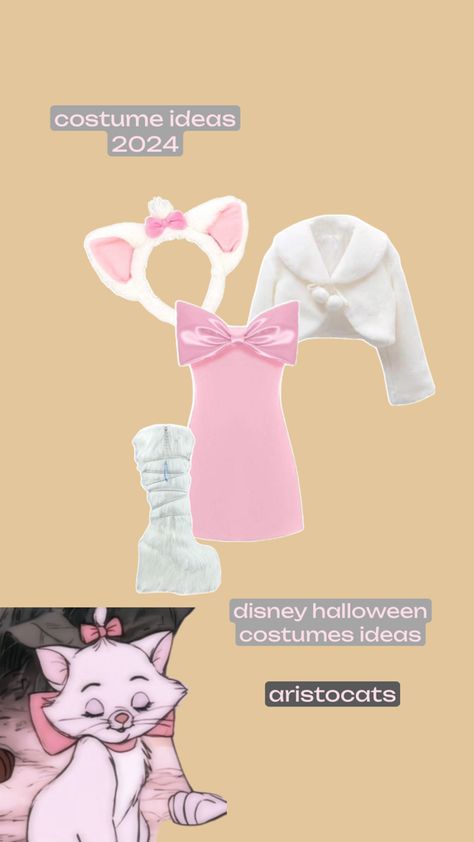 halloween costume ideas 2024 aristocats cat marie cat aesthetic costume disney halloween Marie Cat Aesthetic, Disney Costume Ideas, Disney Costume, Girl Halloween Costume, Costume Disney, Marie Cat, Duo Halloween Costumes, Marie Aristocats, Disney Halloween Costumes