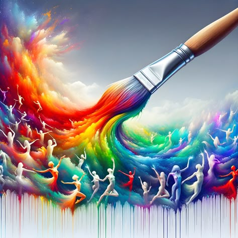 🎨🌈Transformation || New Release🌈🎨 "The painter has the Universe in his mind and hands." - Leonardo da Vinci OWN IT! 👉 [https://tinyurl.com/46bh68fp] #painter #artist #vibrant #dancing #dancingqueen #drippingpaintart Rainbow Photography Nature, Dripping Paint Art, Band Tattoos For Men, Black Art Tattoo, Dancing Art, Alphabet Names, Rainbow Photography, African Art Paintings, Painter Artist