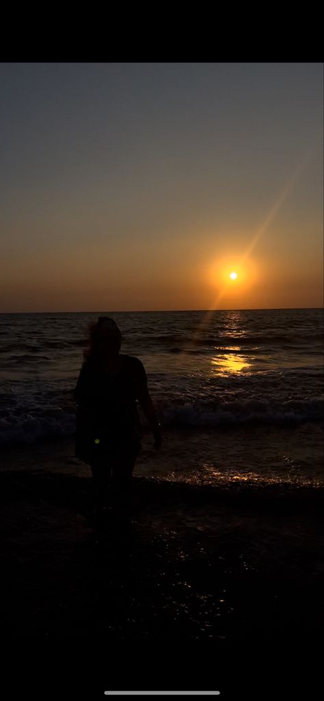 Sunset in Goa, India. Morjim beach in Goa is one of those hidden gems in north goa where you will find cute beach shacks, less crowd, clean water and white soft sand..the sunset you will see there is oh so beautiful ♥️♥️ Siesta Beach, Sunset Vibes, Goa, Egypt, Travel, Quick Saves