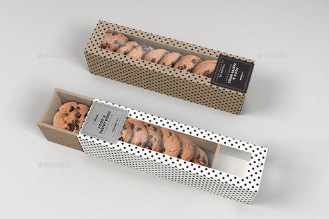 Take Out Packaging, Brownie Packaging, 2 Cookies, Biscuit Packaging, Biscuits Packaging, Bread Packaging, Baking Packaging, Mockups Free, Dessert Packaging