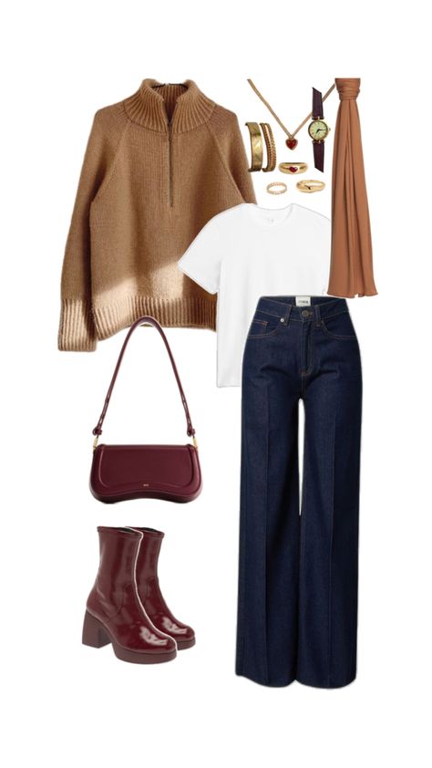 #fall #autumn #outfit #falloutfit #outfitinspo #wardrobe #hijabi #inspiration #colorcombinations #modest #modestfit #modestoutfits #fallmodest Navy Color Combinations, Outfit Inspo Hijabi, Autumn Outfit Inspo, Outfit Minimalist, Modesty Outfits, Winter Mode, Everyday Fashion Outfits, Stylish Work Outfits, Fit Ideas