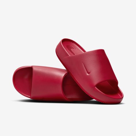 Slides Nike, Red Slides, Sell Shoes, Nike Slides, Mens Slides, Slide In, Slides Shoes, Red Fashion, Day Off